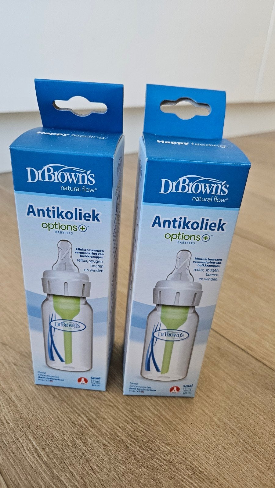 2 flessen dr Brown antikoliek, Kinderen en Baby's, Ophalen