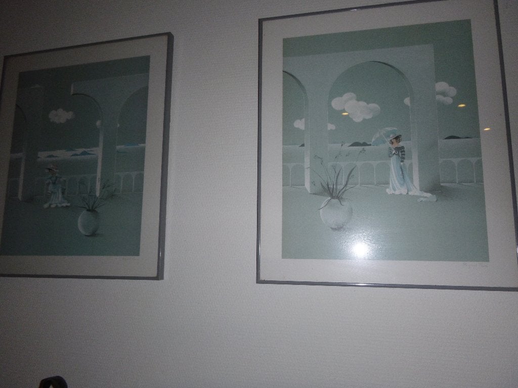 kaders, Antiquités & Art, Enlèvement, Vintage, Sous verre, Dessin