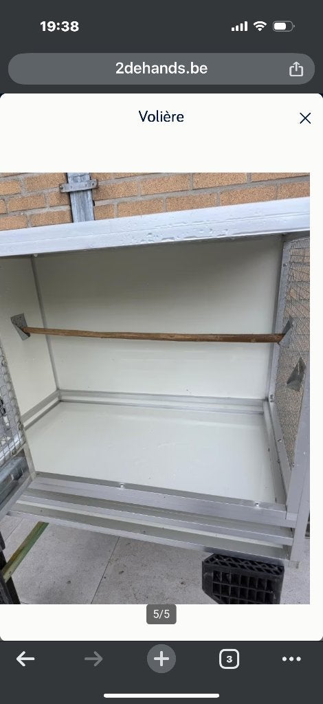 Kweekbakken duiven, Ophalen, Gebruikt, Aluminium, Volière
