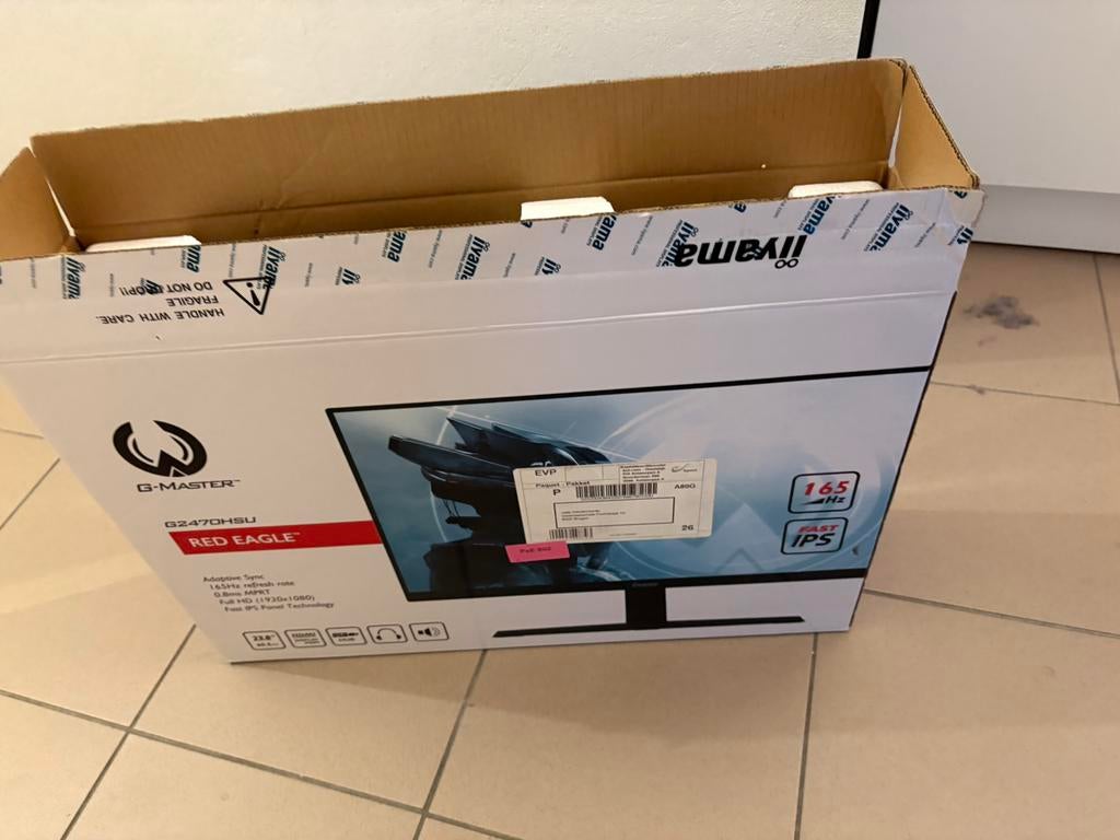 Iiyama G2470HSU, IPS, Ingebouwde speakers, Minder dan 1 ms, Zo goed als nieuw