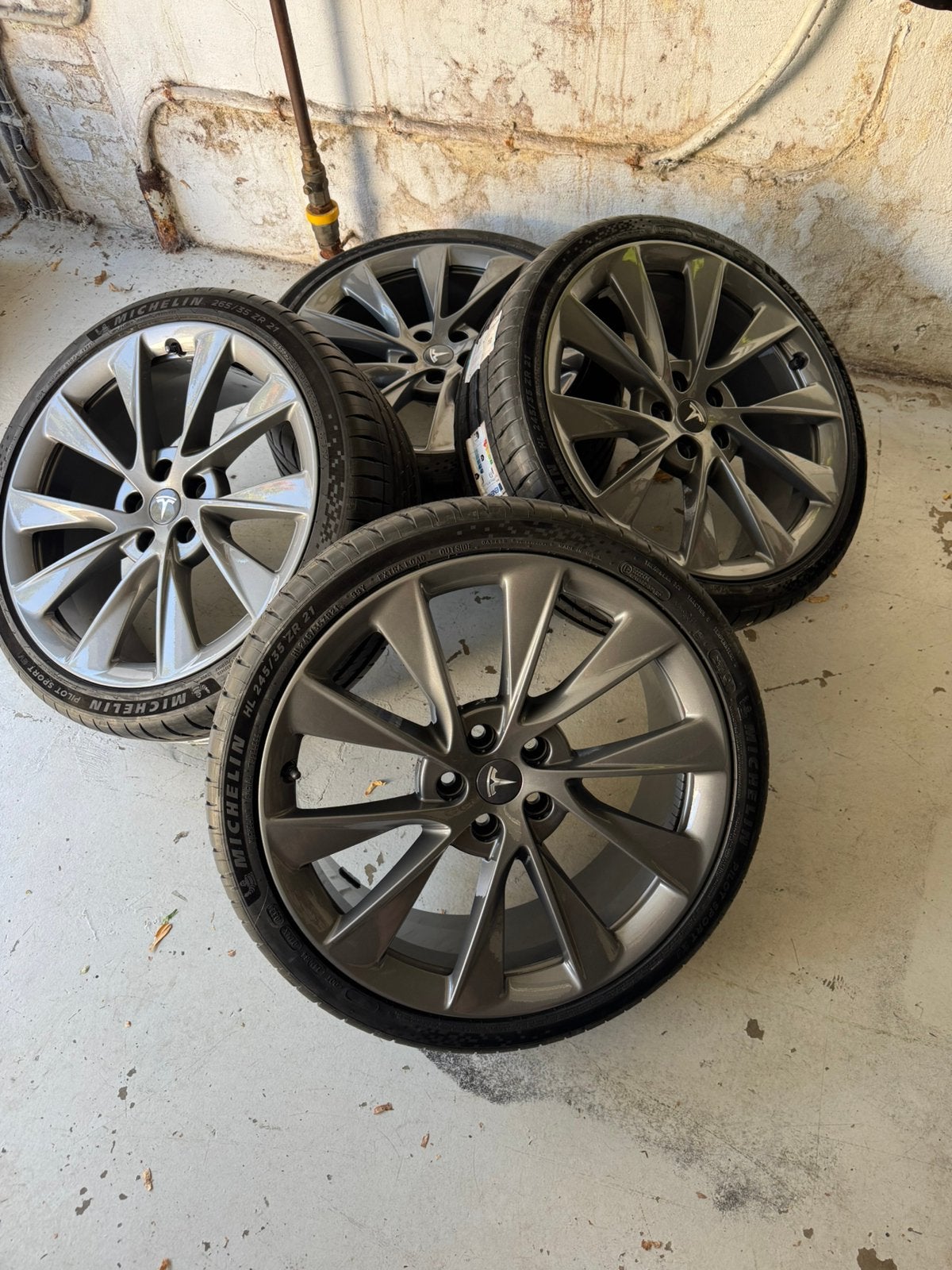 Jantes tesla S turbine 21 pouces, Autos : Pièces & Accessoires, Enlèvement, 21 pouces, Pneu(s)