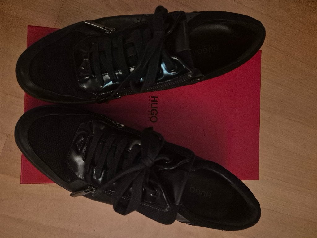 Hugo Boss mannenschoen zwart maat 44, Vêtements | Hommes, Enlèvement ou Envoi, Comme neuf, Hugo Boss, Baskets