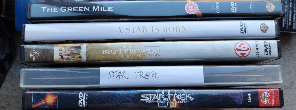 lot 5 DVD met o.a. the green mile + a star is born, Ophalen of Verzenden, Zo goed als nieuw, Engels, Nederlands