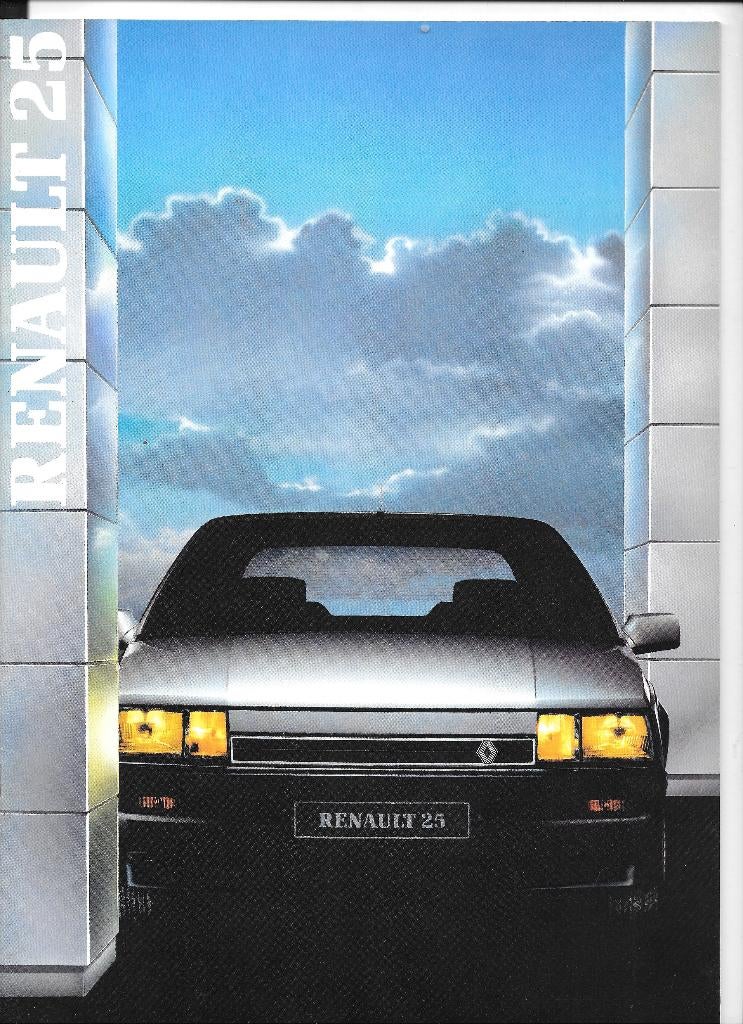 RENAULT 25,  1987, Livres, Autos | Brochures & Magazines, Enlèvement ou Envoi, Comme neuf, Renault