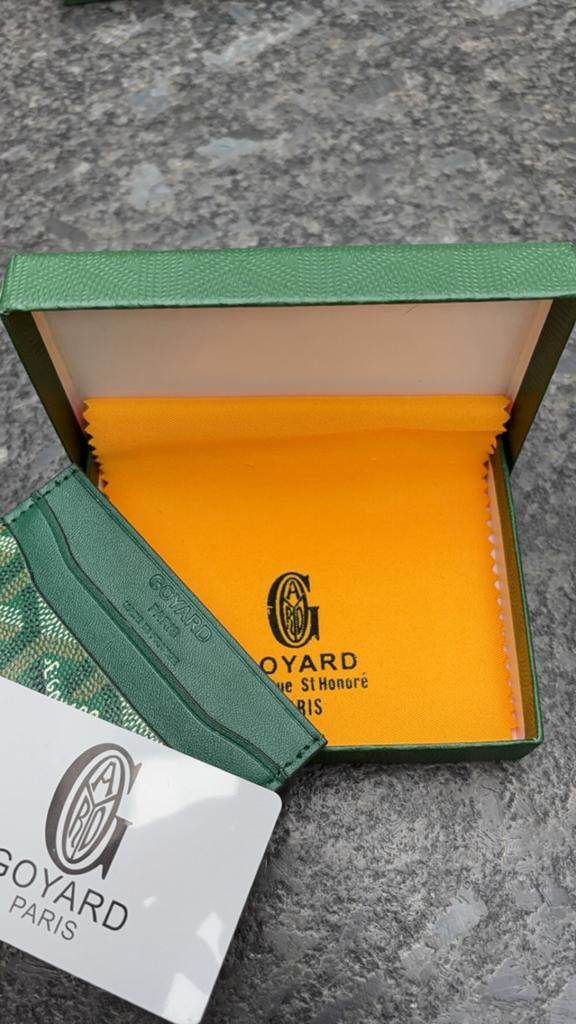 Goyard portemonnee, Handtassen en Accessoires, Nieuw, Leder, Groen, Ophalen