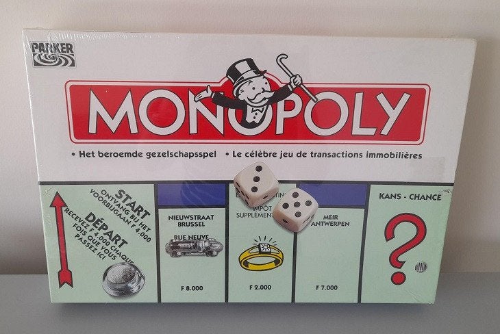 Bordspel - Monopoly NL/FR Tweetalig – Parker 1996 (Sealed), Cinq joueurs ou plus, Enlèvement ou Envoi, Neuf, Parker