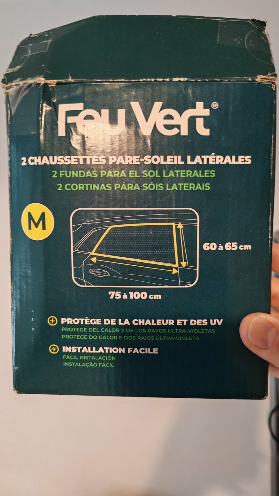 2 chaussettes pare-soleil latérale, Caravanes & Camping, Enlèvement, Comme neuf