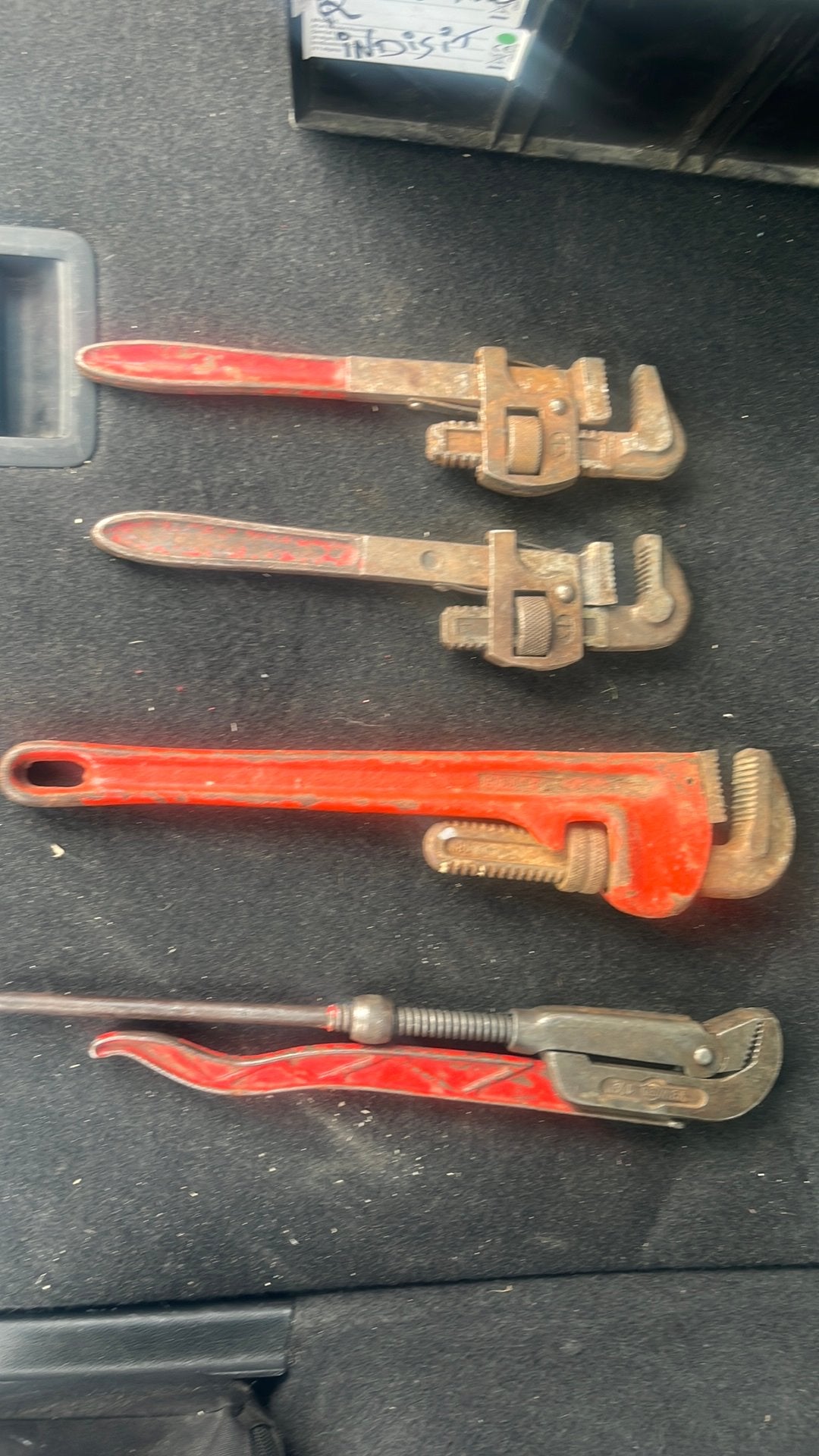 4 pijpsleutels goede staat. Doe gerust een bod., Doe-het-zelf en Bouw, Ophalen, Gebruikt