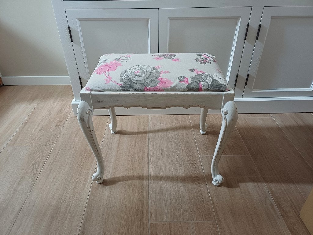 Zeer mooi brocante kaptafel stoeltje krukje bankje, Ophalen of Verzenden, Zo goed als nieuw