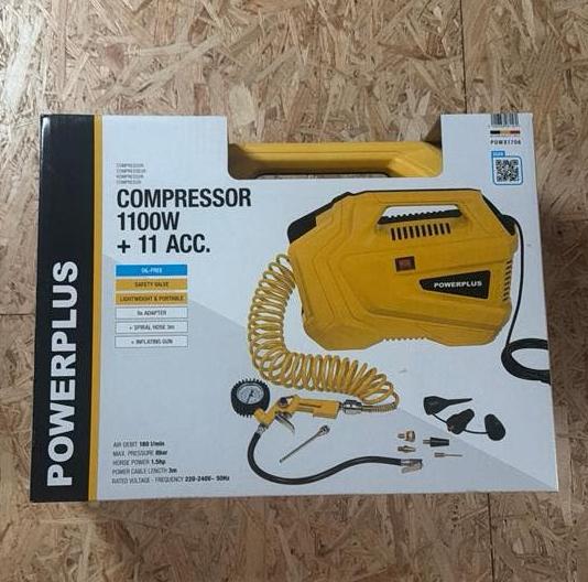 Compresseur 1100W jamais utilisé, Enlèvement ou Envoi, Neuf, 6 à 10 bars