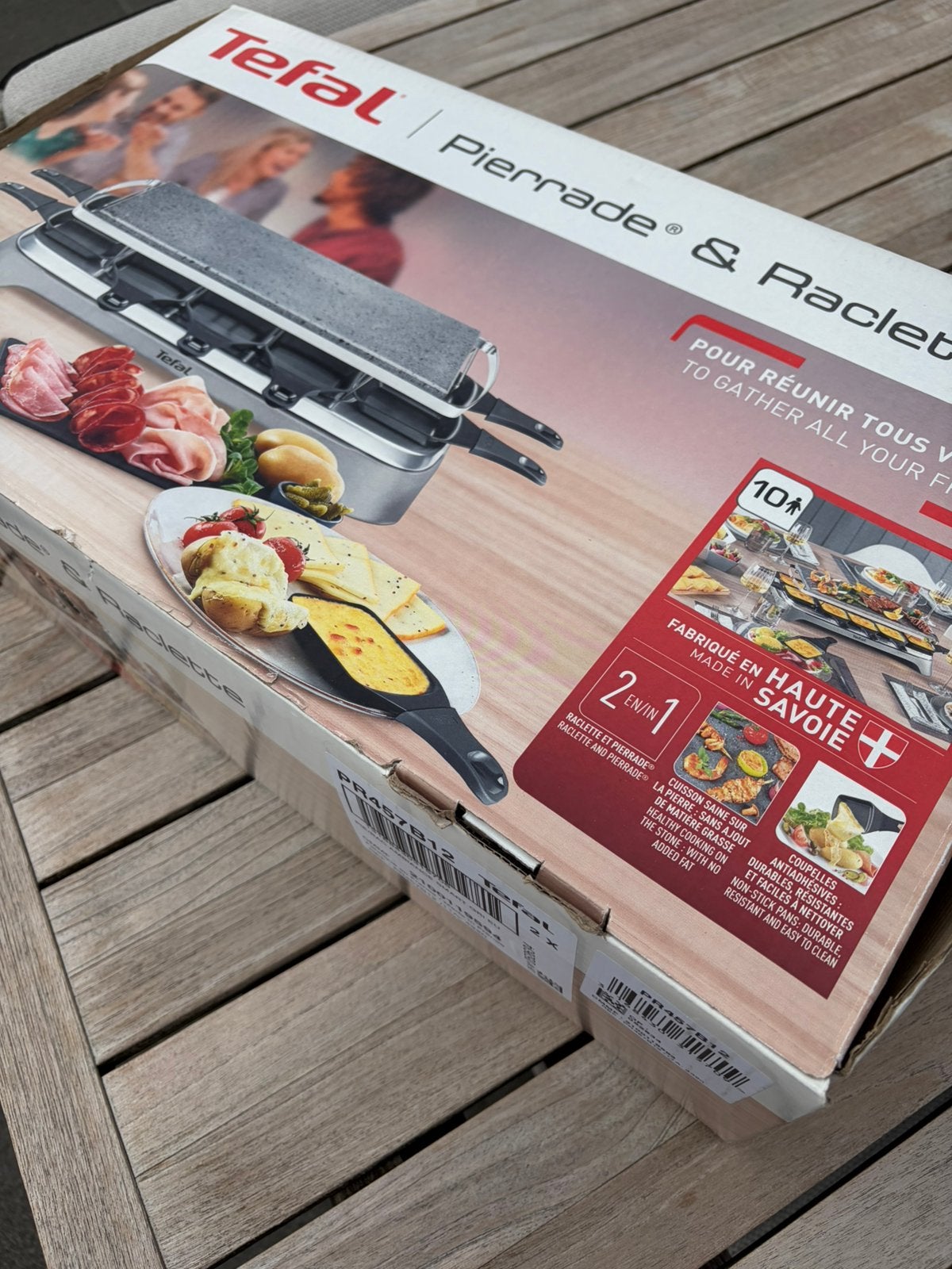 Tefal Raclette / Steengrill / Gourmetstel, Elektronische apparatuur, Gourmetstellen, Ophalen, Zo goed als nieuw