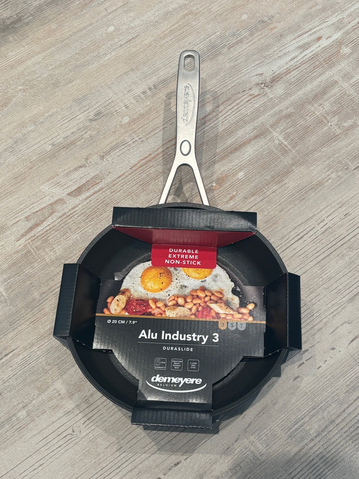 Demeyere alu industry 3 duraslide bakpan 20cm, Ophalen, Demeyere, Nieuw, Kookpan