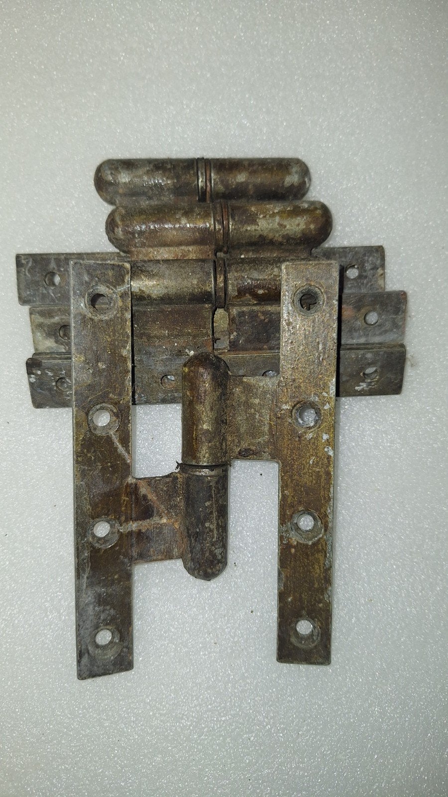 4 charnières françaises/charnières en H (acier de 4 mm d'épa, Bricolage & Construction, Enlèvement ou Envoi, Comme neuf, Fer, Charnière
