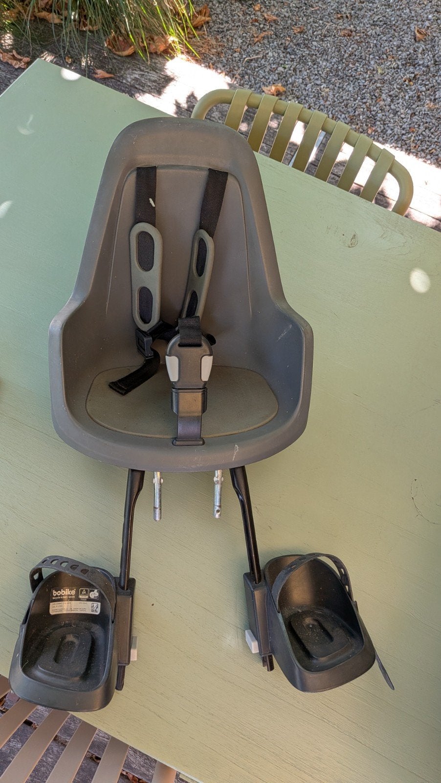 Fietsstoeltje Bobike, Vélos & Vélomoteurs, Accessoires vélo | Sièges de vélo, Siège avant, Repose-pieds, Enlèvement, Utilisé