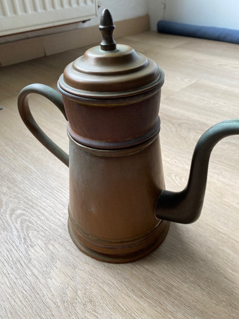 Koperen koffiepot, Ophalen, Koper