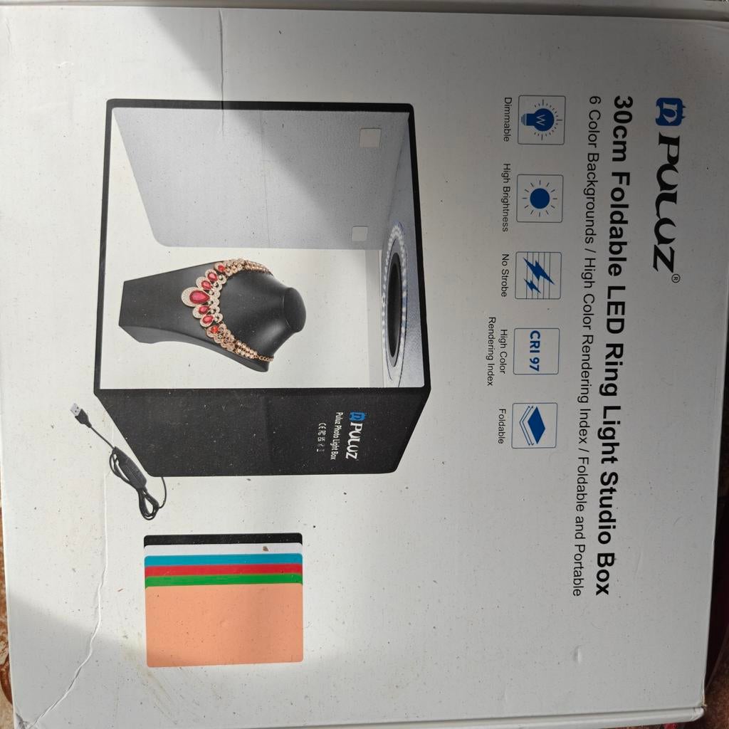 Studio box met led verlichting 30cm, Ophalen