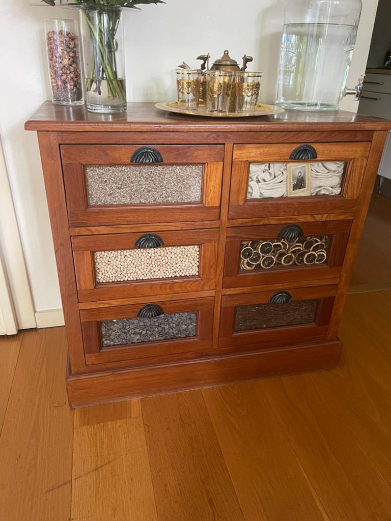 Console en Teck « Tempo Doulou », Envoi, Comme neuf, Teck