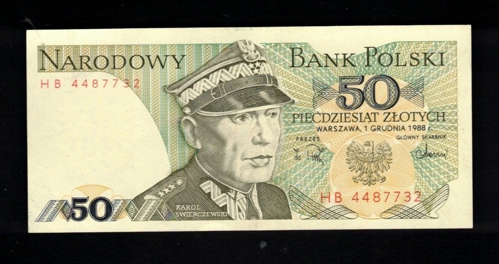 Bankbiljet Polen - 50 zlotych - 1988  -  BB 63, Postzegels en Munten, Verzenden, Polen, Los biljet