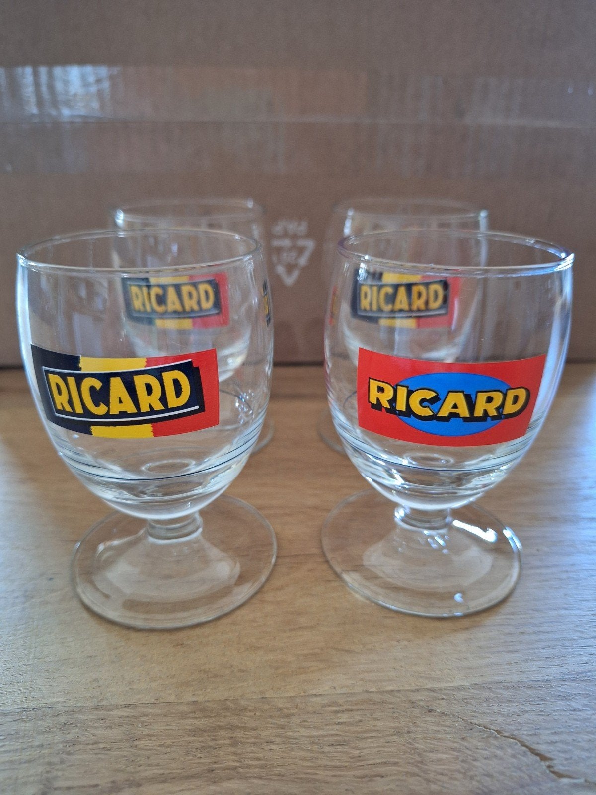 4 ballonglaasjes ricard 17 cl, Ophalen of Verzenden, Zo goed als nieuw