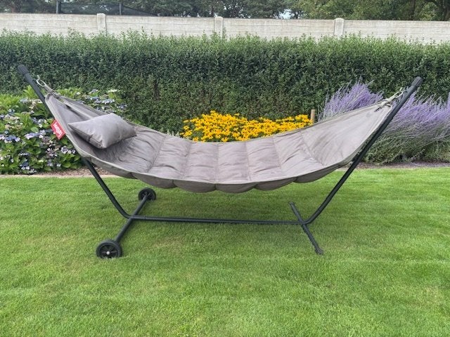 Fatboy Deluxe hangmat, Tuin en Terras, Ophalen, Zo goed als nieuw, Buiten, Opvouwbaar