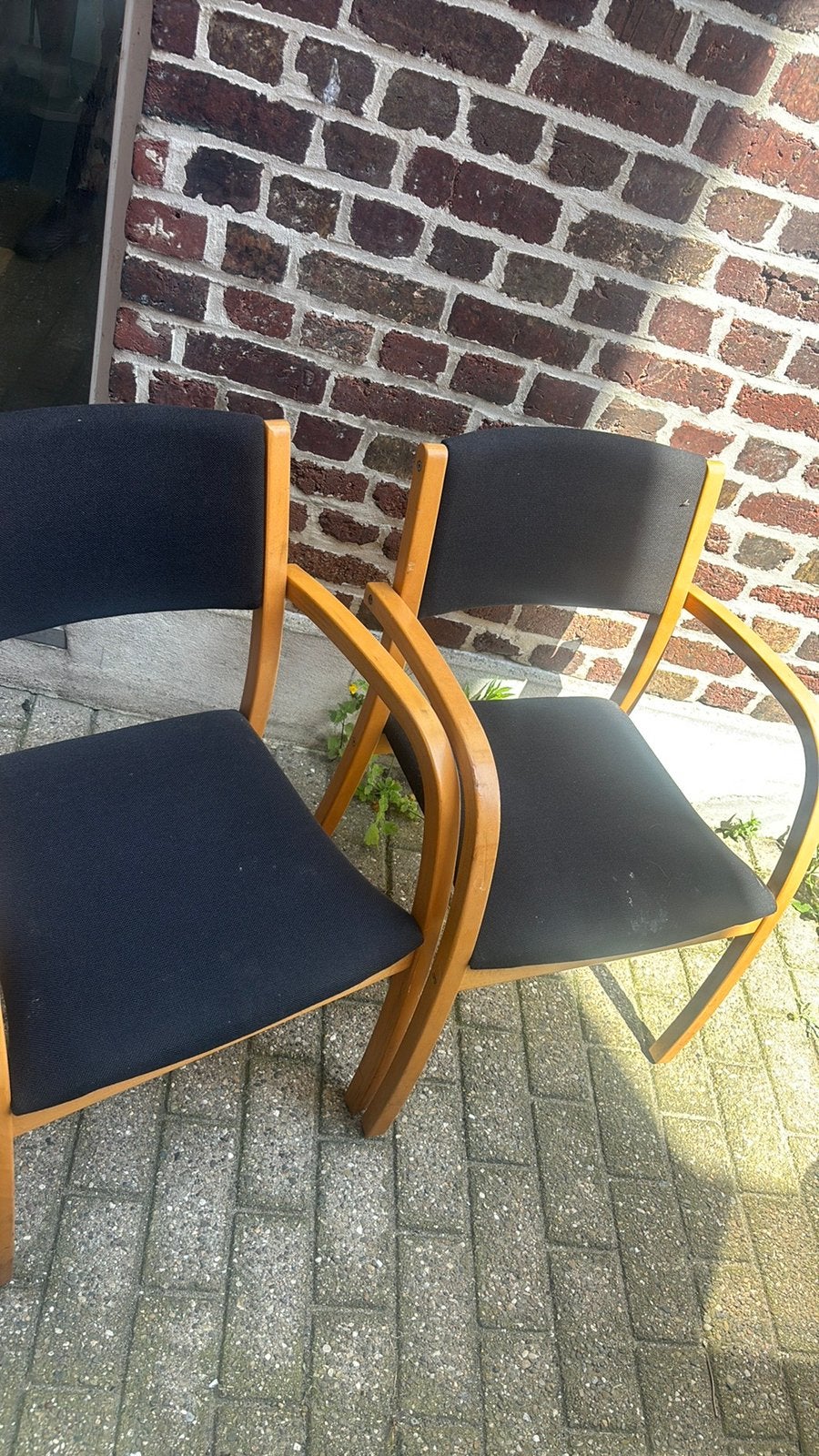 Set van 8 moderne stoelen – direct beschikbaar, Ophalen, Zo goed als nieuw, Hout, Stapelbaar