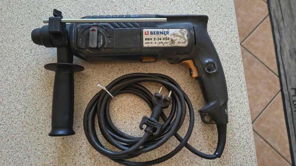 Perforateur burineur BERNER BBH 2-24 DSR FONCTIONNEL, Bricolage & Construction, Outillage | Foreuses, Enlèvement ou Envoi, Utilisé