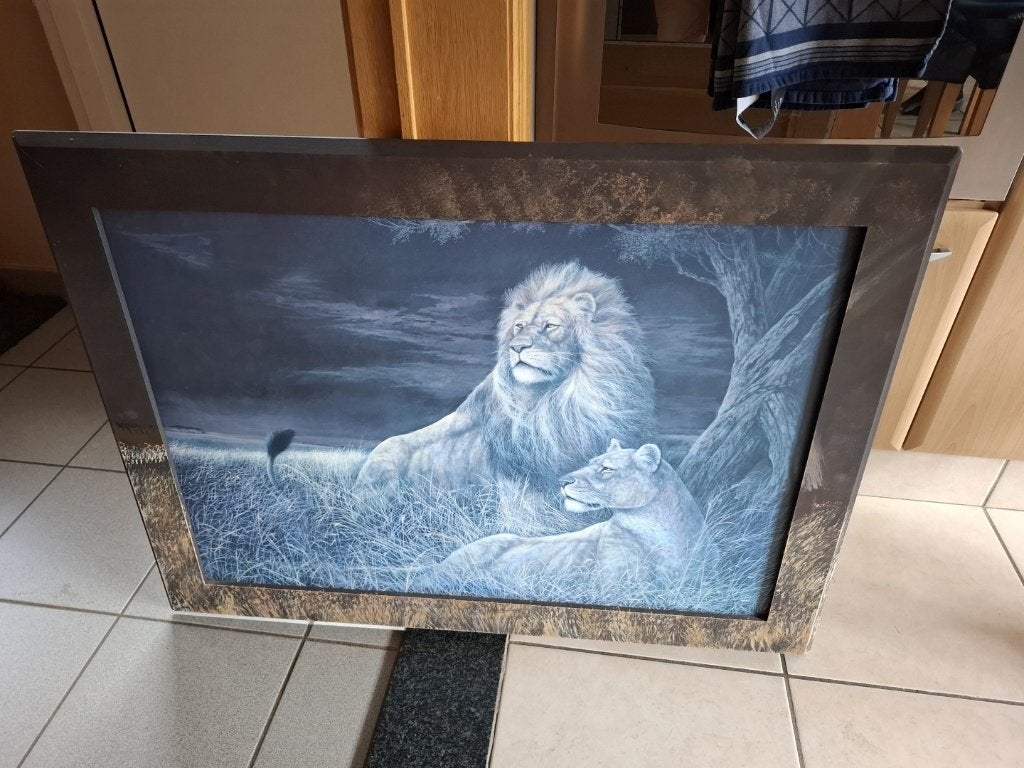 Schilderij leeuwen, Ophalen, Dieren