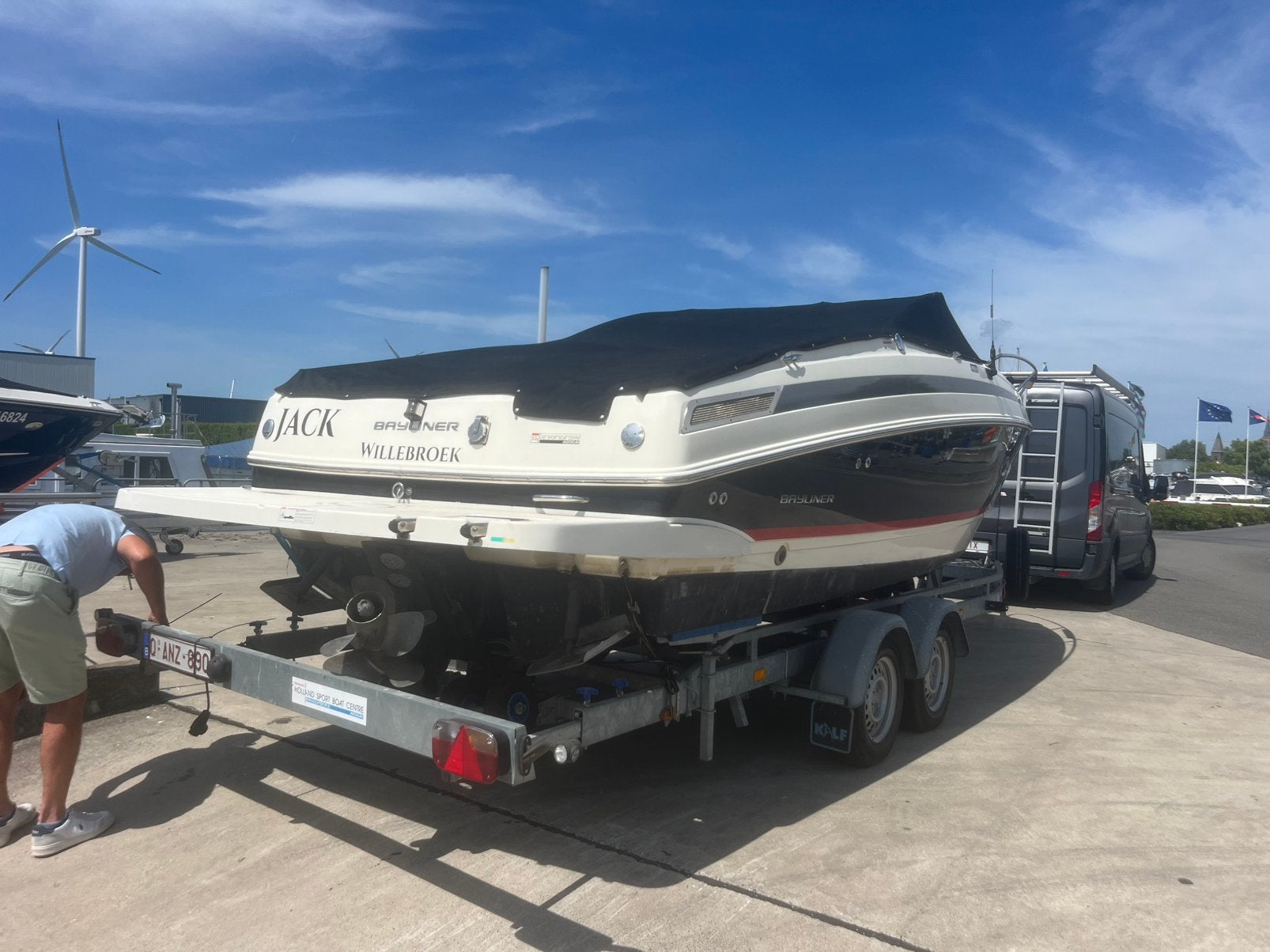 Bayliner 742 vr6, Watersport en Boten, Binnenboordmotor, 80 cm, Zo goed als nieuw, 8 m