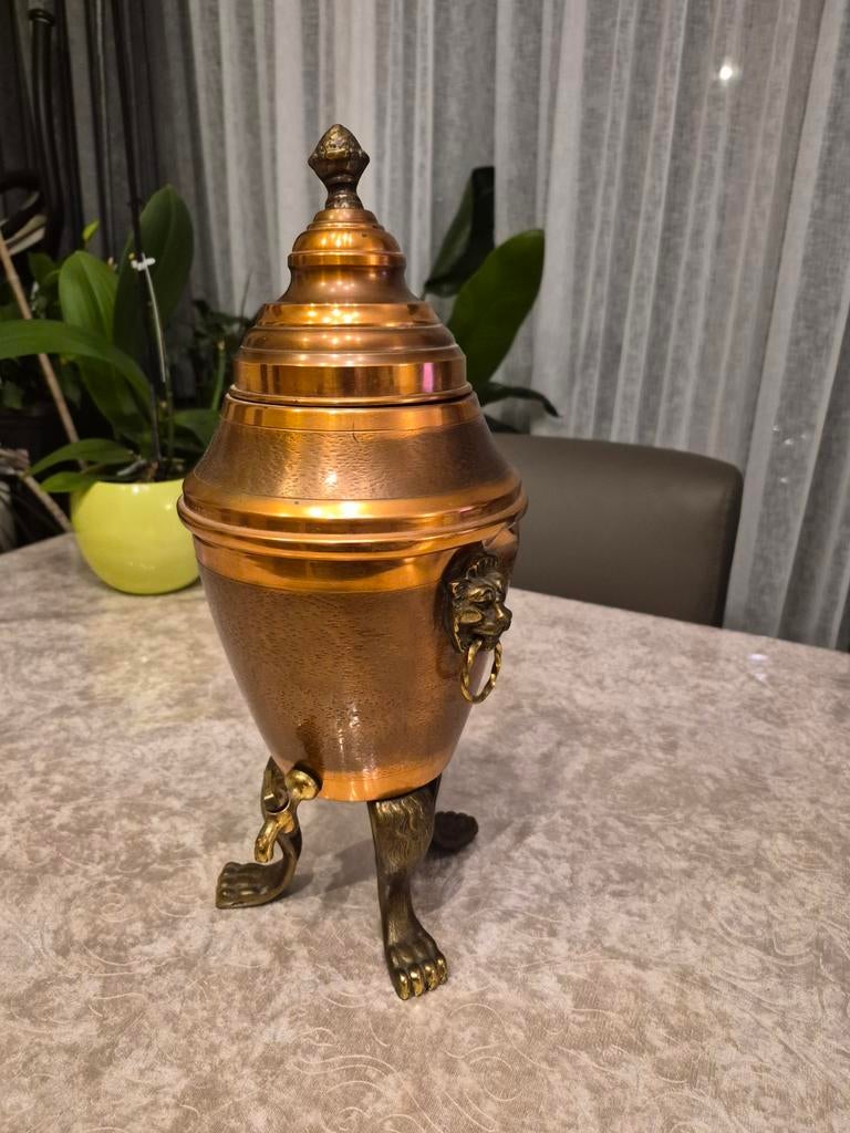 Vintage copper samovar voor koffie of theeurn india/ England, Ophalen of Verzenden