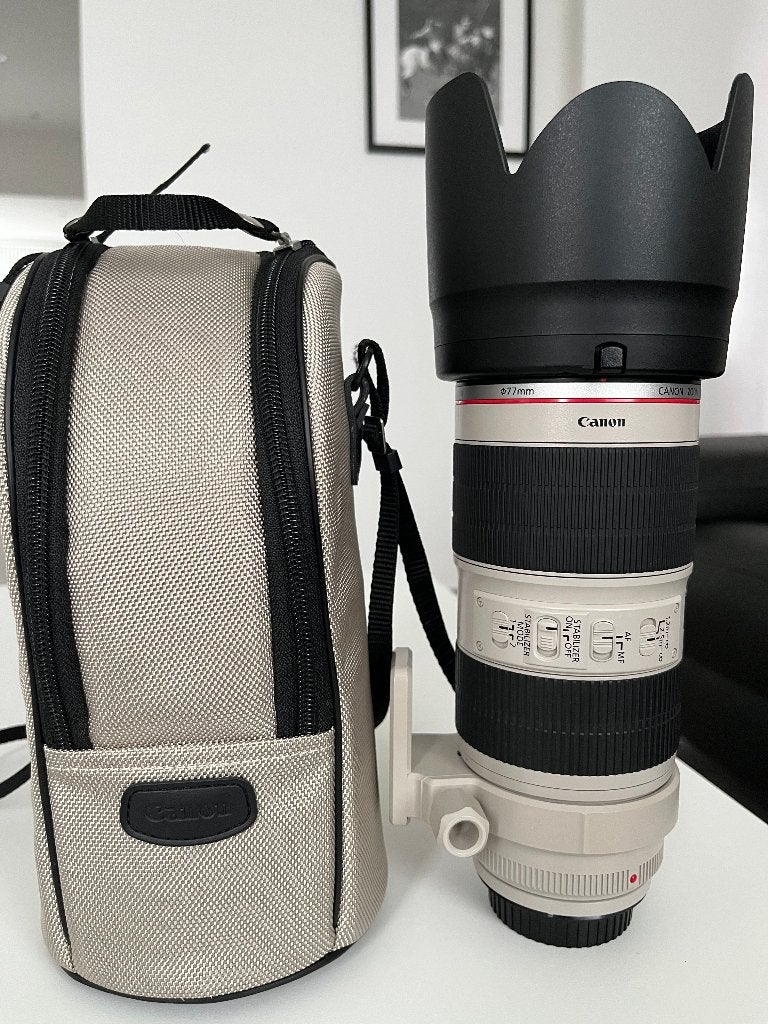 Canon EF 70-200 mm f/2.8L IS II USM, Audio, Tv en Foto, Foto | Lenzen en Objectieven, Ophalen, Canon, Zo goed als nieuw, Beschermhoes/tas