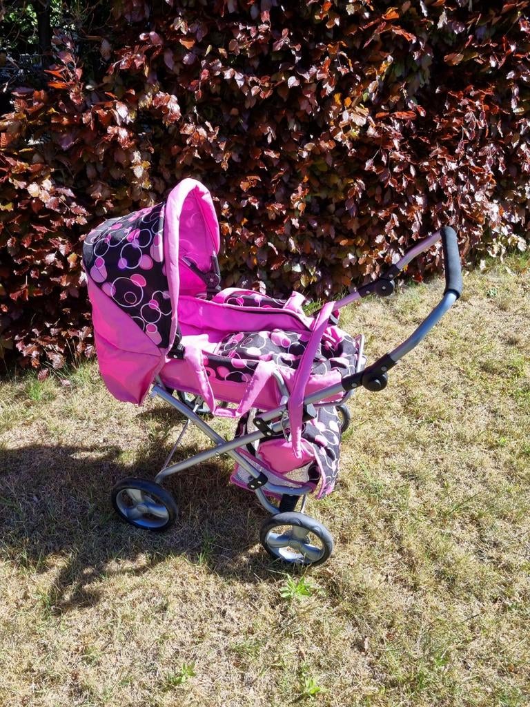 Roze kinderwagen voor poppen / buggy., Ophalen, Gebruikt