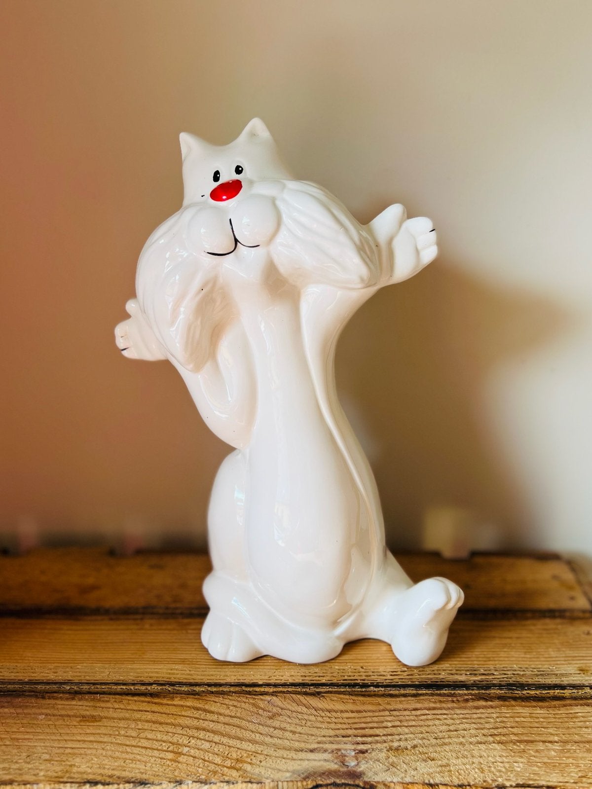 Statue vintage XXL Sylvester tirelire rétro Looney Tunes, Enlèvement ou Envoi, Utilisé, Pierre, Poterie ou Céramique, Animal