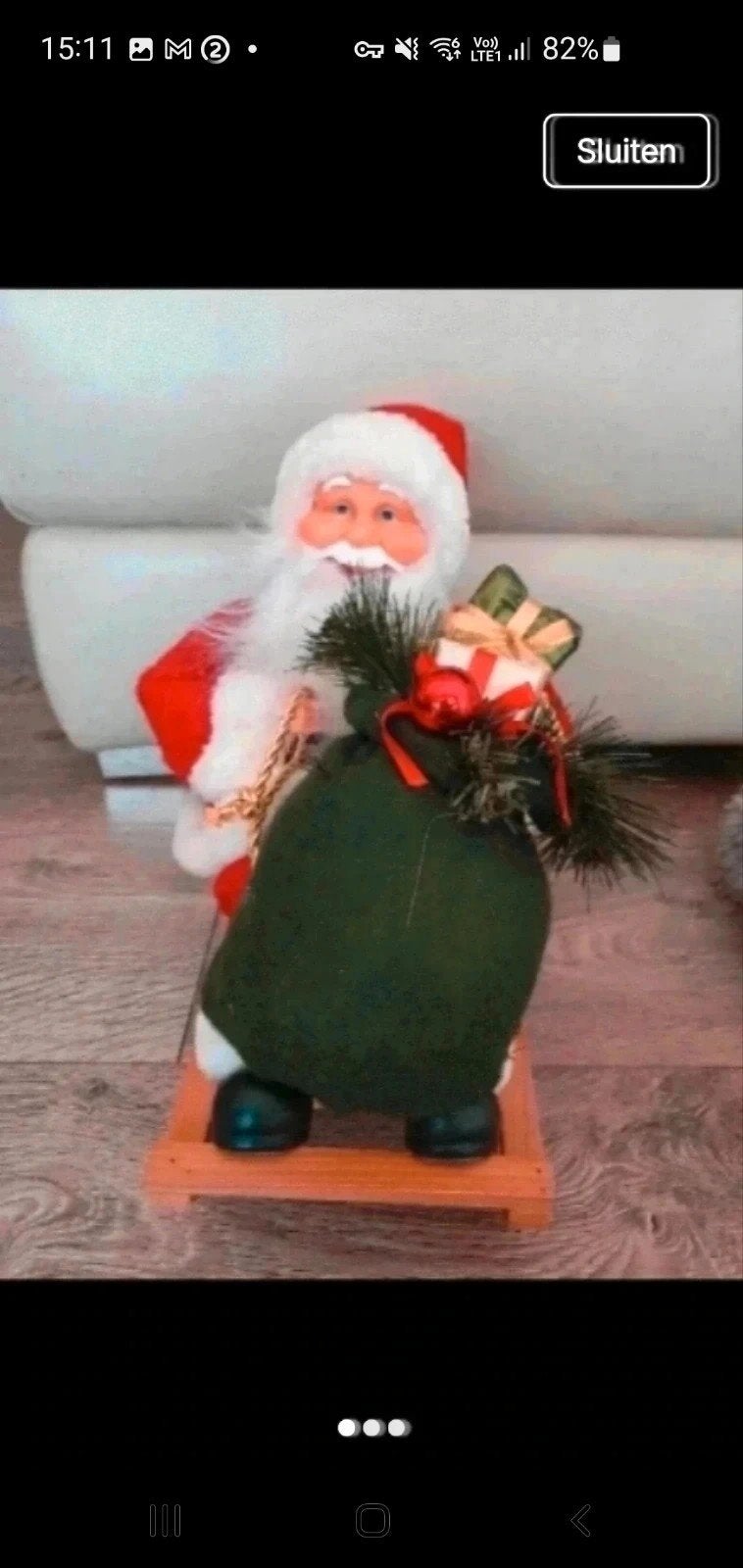 mooi grote kerstman op slee, Diversen, Ophalen of Verzenden