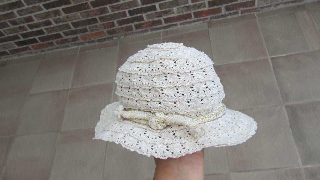 Ecru zonnehoedje, Enfants & Bébés, Vêtements de bébé | Casquettes & Chapeaux, Enlèvement ou Envoi, Comme neuf, Fille