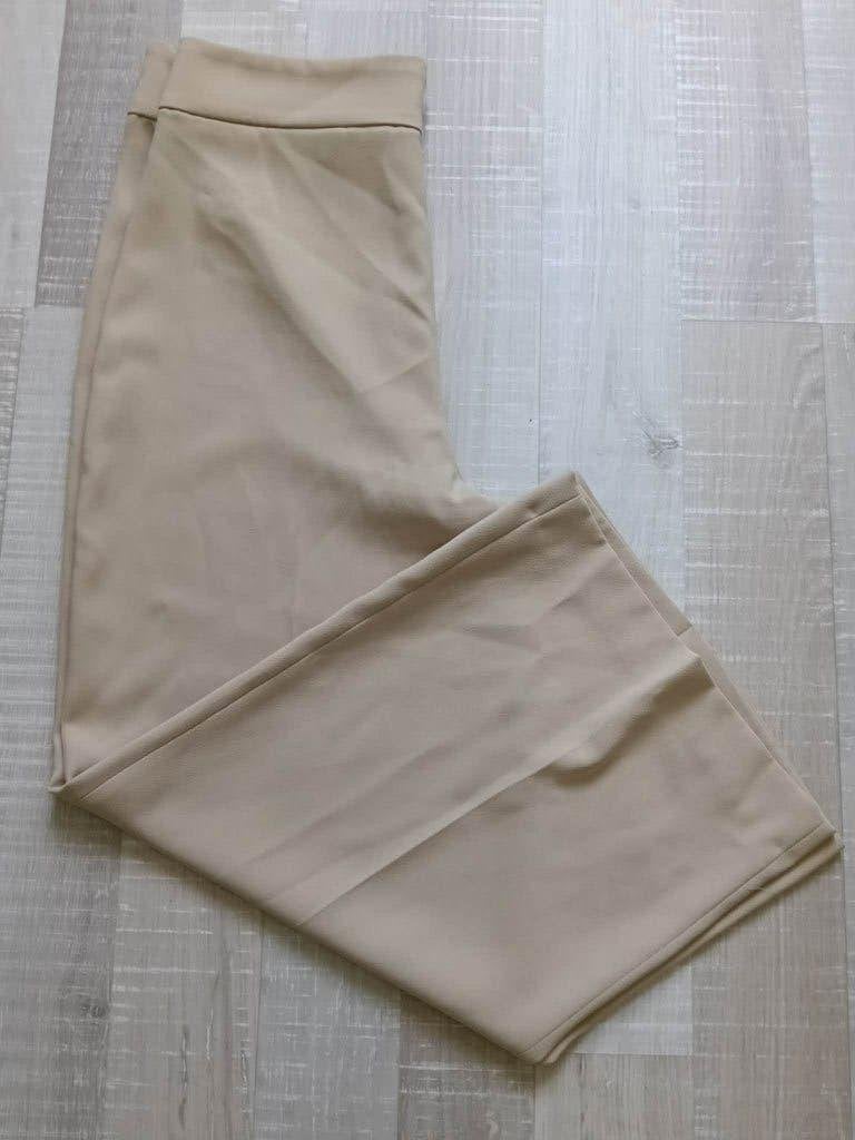beige broek brede pijpen Zara maat L, Maat 38/40 (M), Ophalen of Verzenden, Zo goed als nieuw, Lang