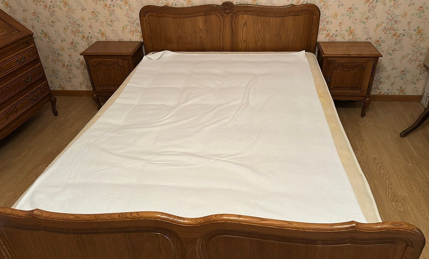 Chambre à coucher en bois, Maison & Meubles, Enlèvement, Comme neuf, Deux personnes