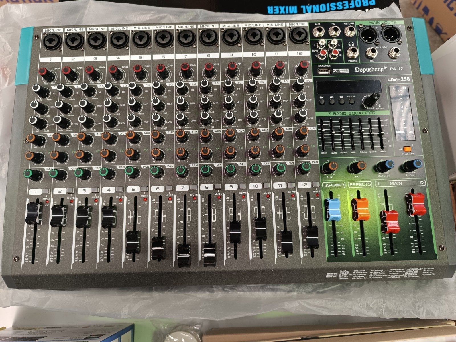 nouveau melanger audio professionnel 12 canaux, Muziek en Instrumenten, Ophalen of Verzenden