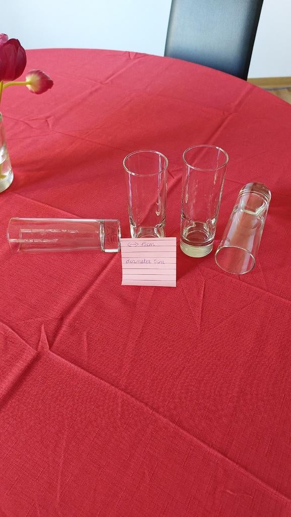 4 longdrinkglazen, Enlèvement, Comme neuf, Autres types