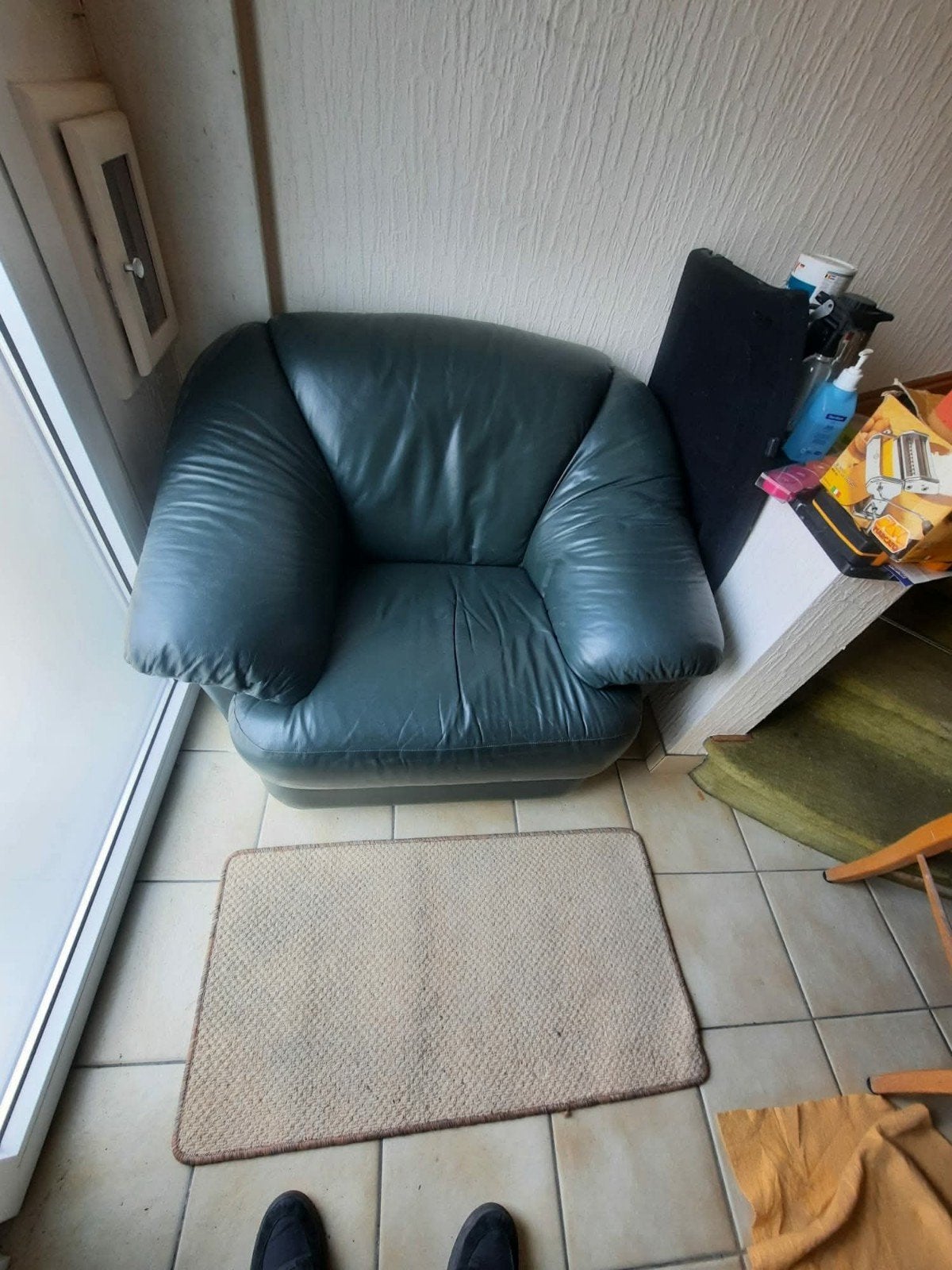 Fauteuil 1 place en cuir – Très confortable, 75 à 100 cm, Moins de 150 cm, Une personne, Enlèvement