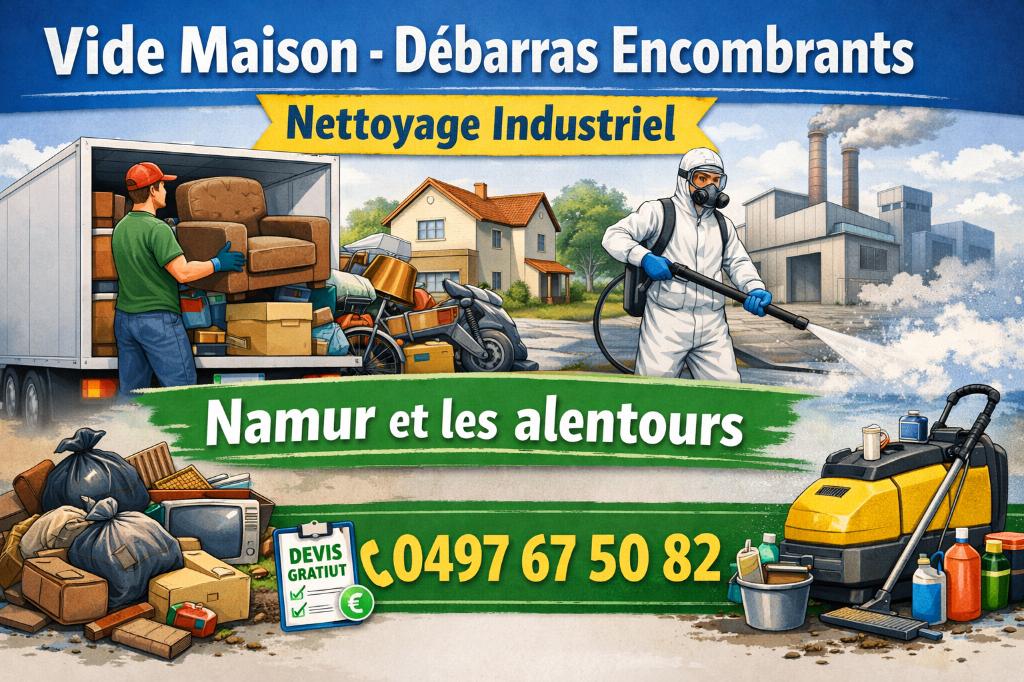 Nettoyage complet vide maison vide encombrants, Ophalen
