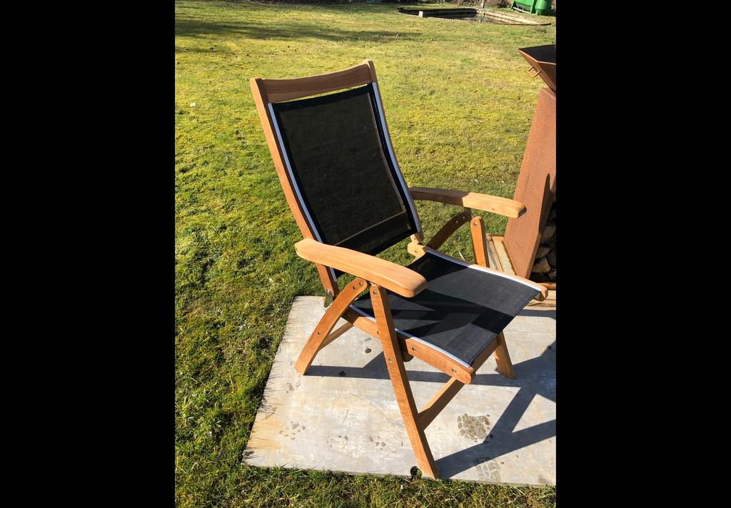 chaises en teck, Jardin & Terrasse, Chaises de jardin, Comme neuf, Bois de teck, Enlèvement