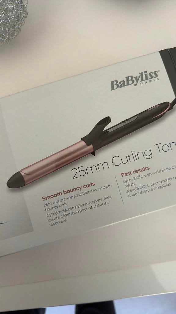 Krultang BaByliss 25mm Curling Tong, Enlèvement, Comme neuf, Soin des cheveux