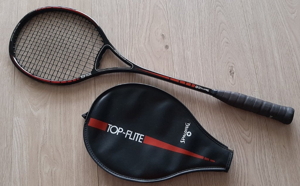 Top Flite Spalding Vintage Sqauh racket, Sport en Fitness, Squash, Ophalen, Zo goed als nieuw, Racket, Met hoes