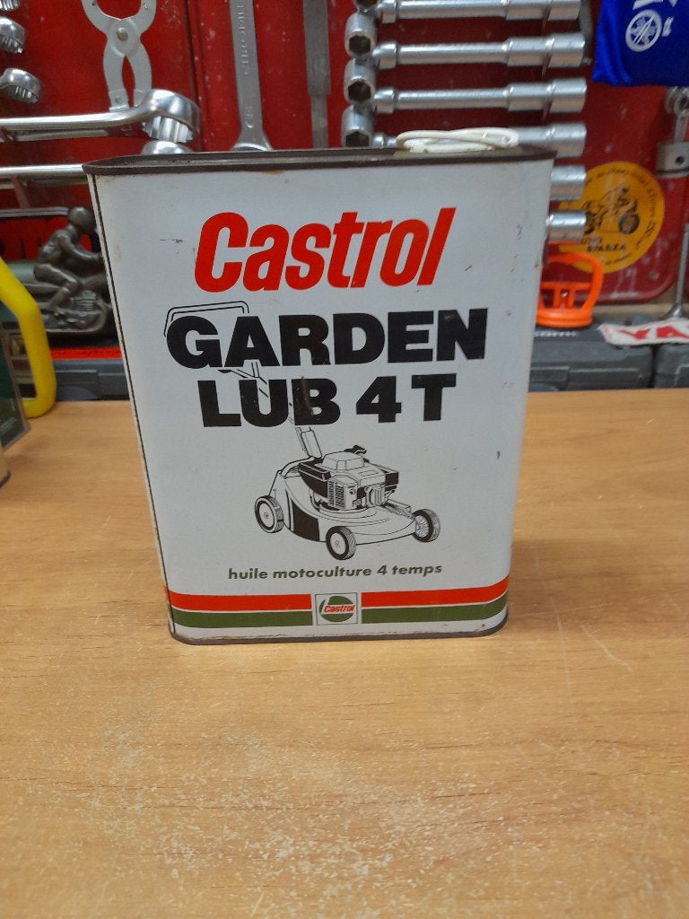 ancien bidon huile vide castrol garden lub 4t motoculture, Envoi, Utilisé, Autres types