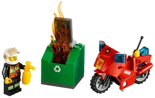 LEGO City 60000 Fire Motorcycle, City, Lego, Nieuw, Complete set