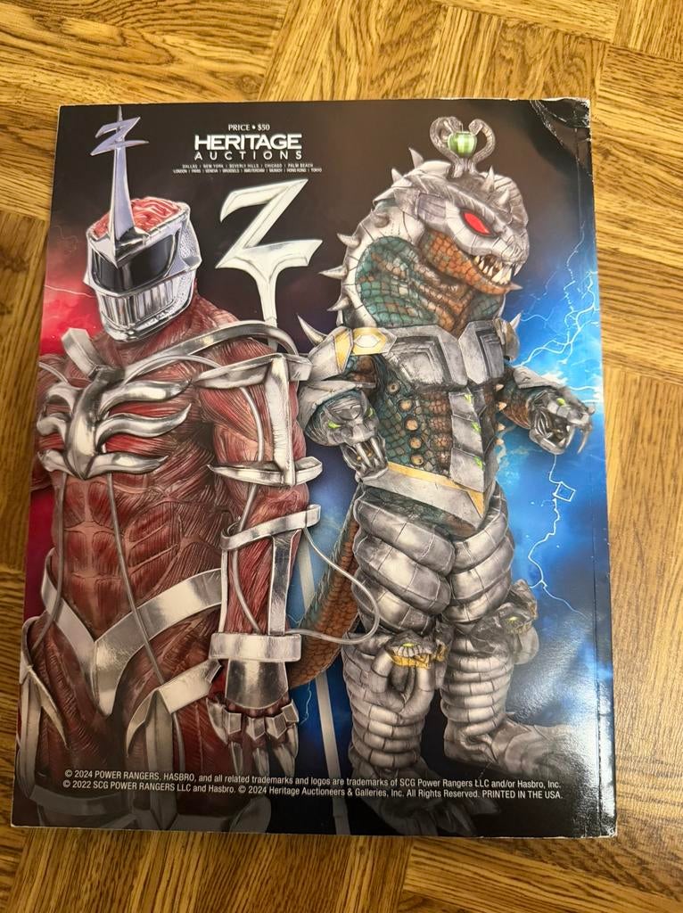 Power Rangers heritage auction catalogus, Boeken, Ophalen of Verzenden, Zo goed als nieuw