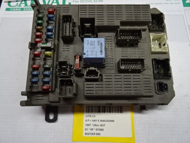 ORDINATEUR UNITE COMMANDE ELECTRONIQUE C5 I Berline (DC), Citroën, Kontakt-citroen@citroen.com, Utilisé, Citroën Deutschland GmbH