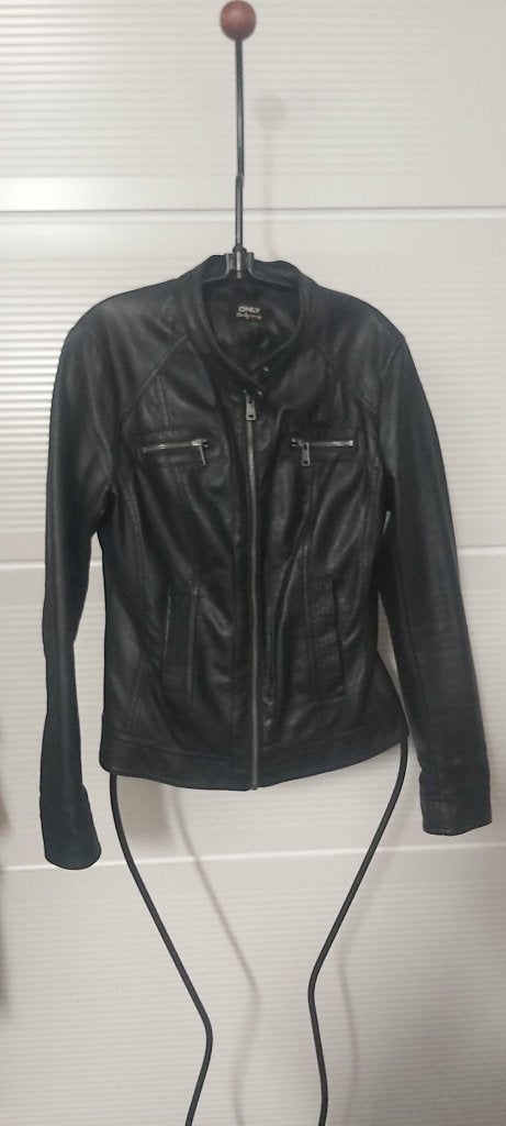 Kunstleder jasje zwart Only, Kleding | Dames, Jassen | Zomer, Only, Zwart, Nieuw, Ophalen