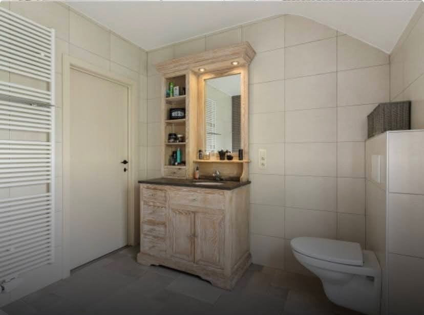 badkamermeubel te koop, Maison & Meubles, Salle de bain | Meubles de Salle de bain, Armoire (mi-)haute, 100 à 150 cm, Enlèvement