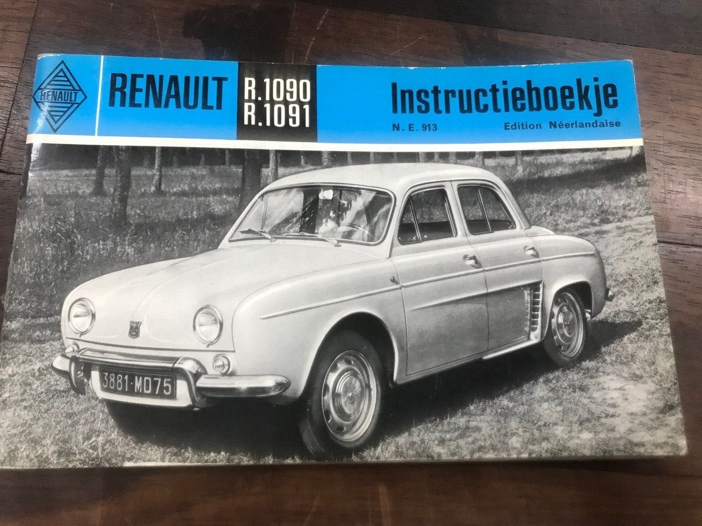 Renault Dauphine gebruikshandleiding boekje R1090 - R1091, Enlèvement ou Envoi, -, -, -